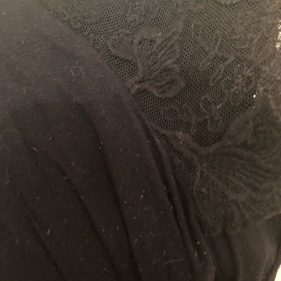 Scoop-Neck, Lace-Sleeve Top - Picture 7 of 7